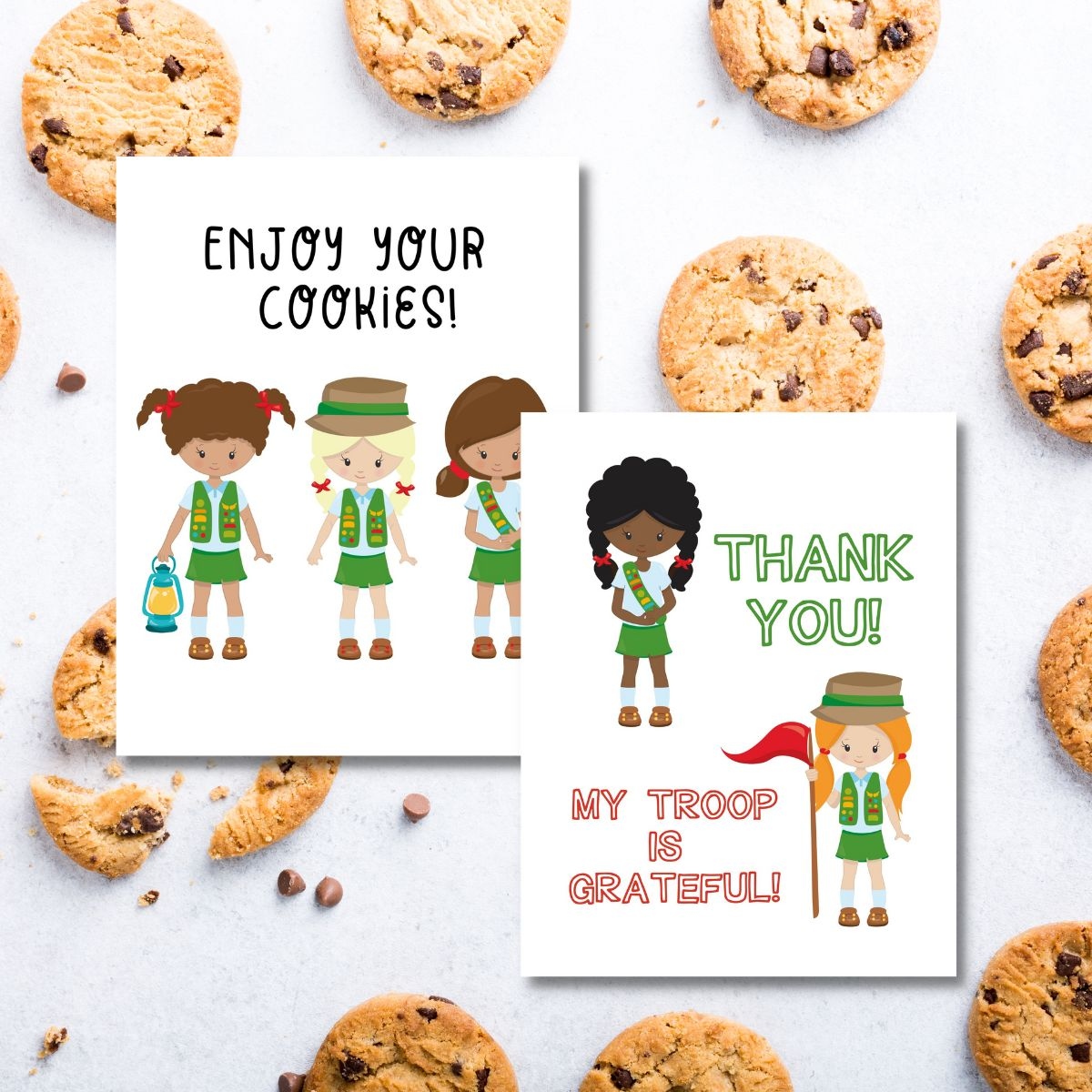 Free Printable Girl Scout Thank You Cards Free Printable Girl Scout Thank You Cards