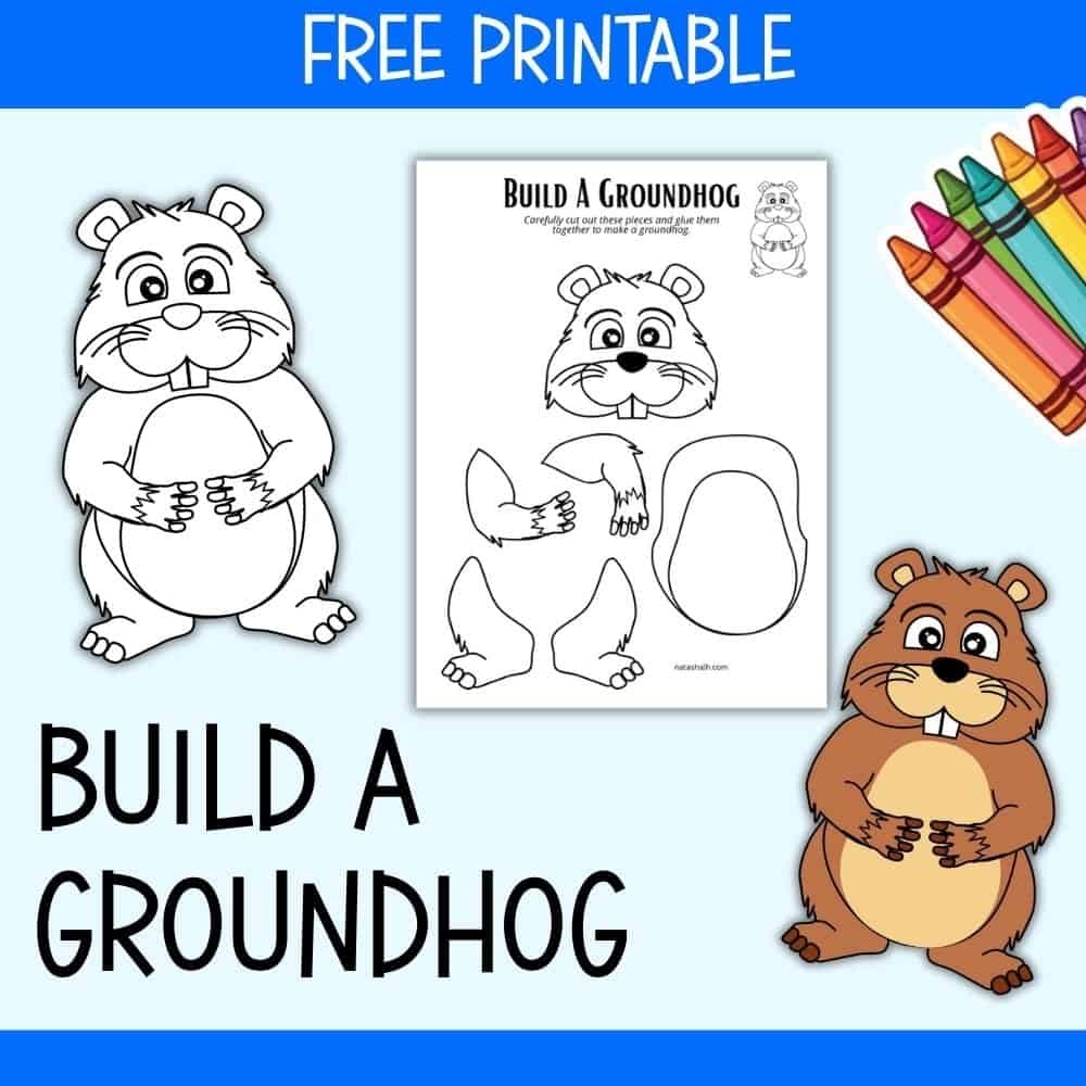 Free Printable Groundhog Craft For Kids