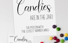 Free Printable Guess How Many Candies