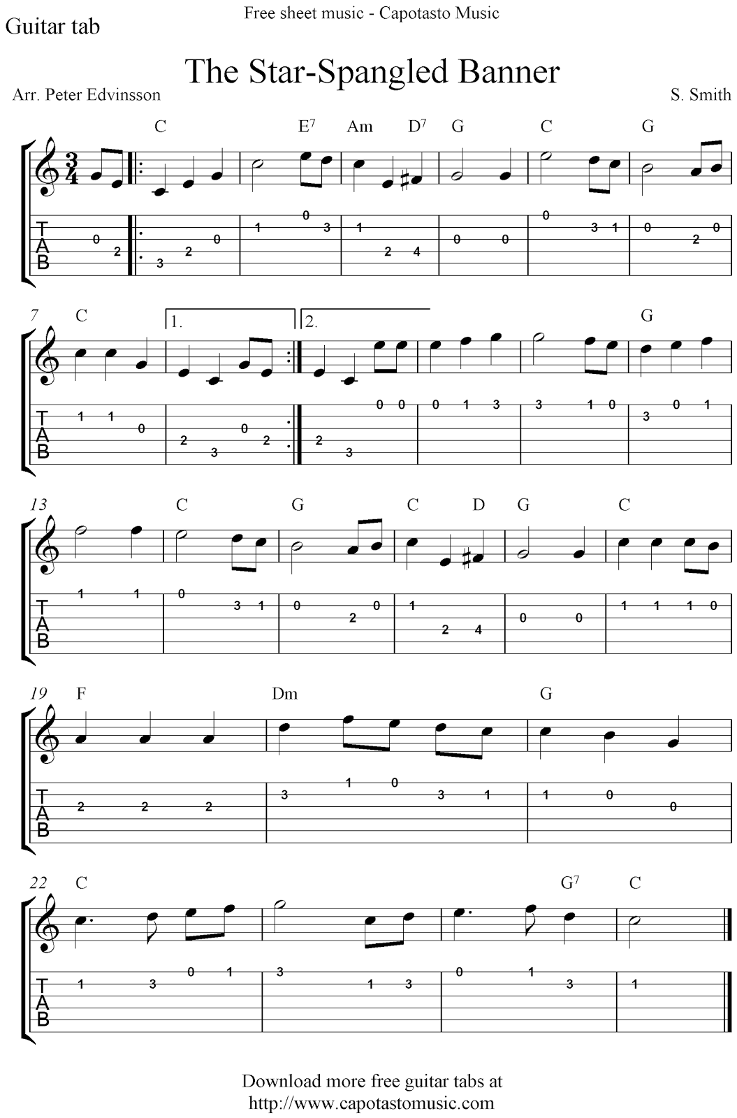 Free Printable Guitar Music Sheets Free Printable Guitar Music Sheets