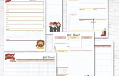 Free Printable Harry Potter Planning Pages