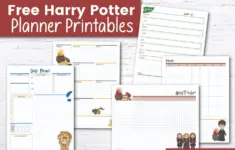 Free Printable Harry Potter Planning Pages