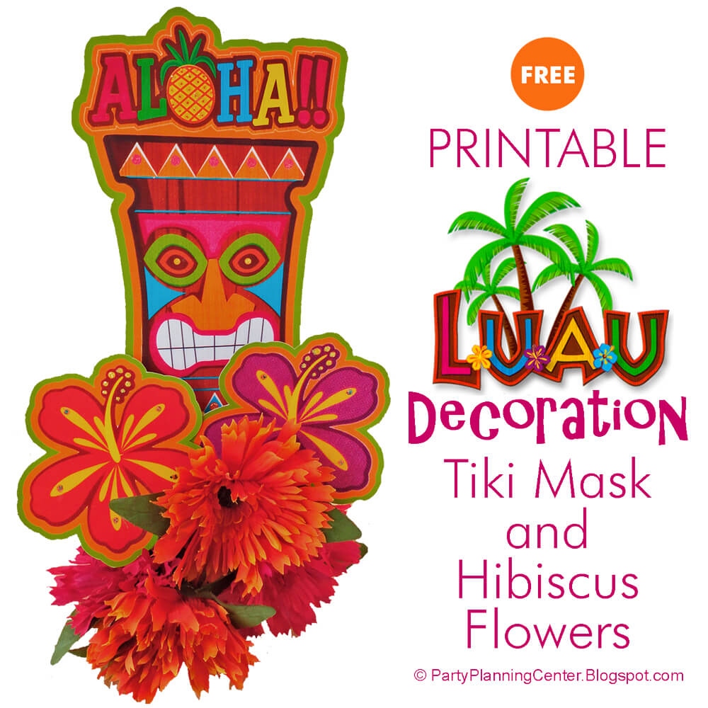 Free Printable Hawaiian Luau Decorations