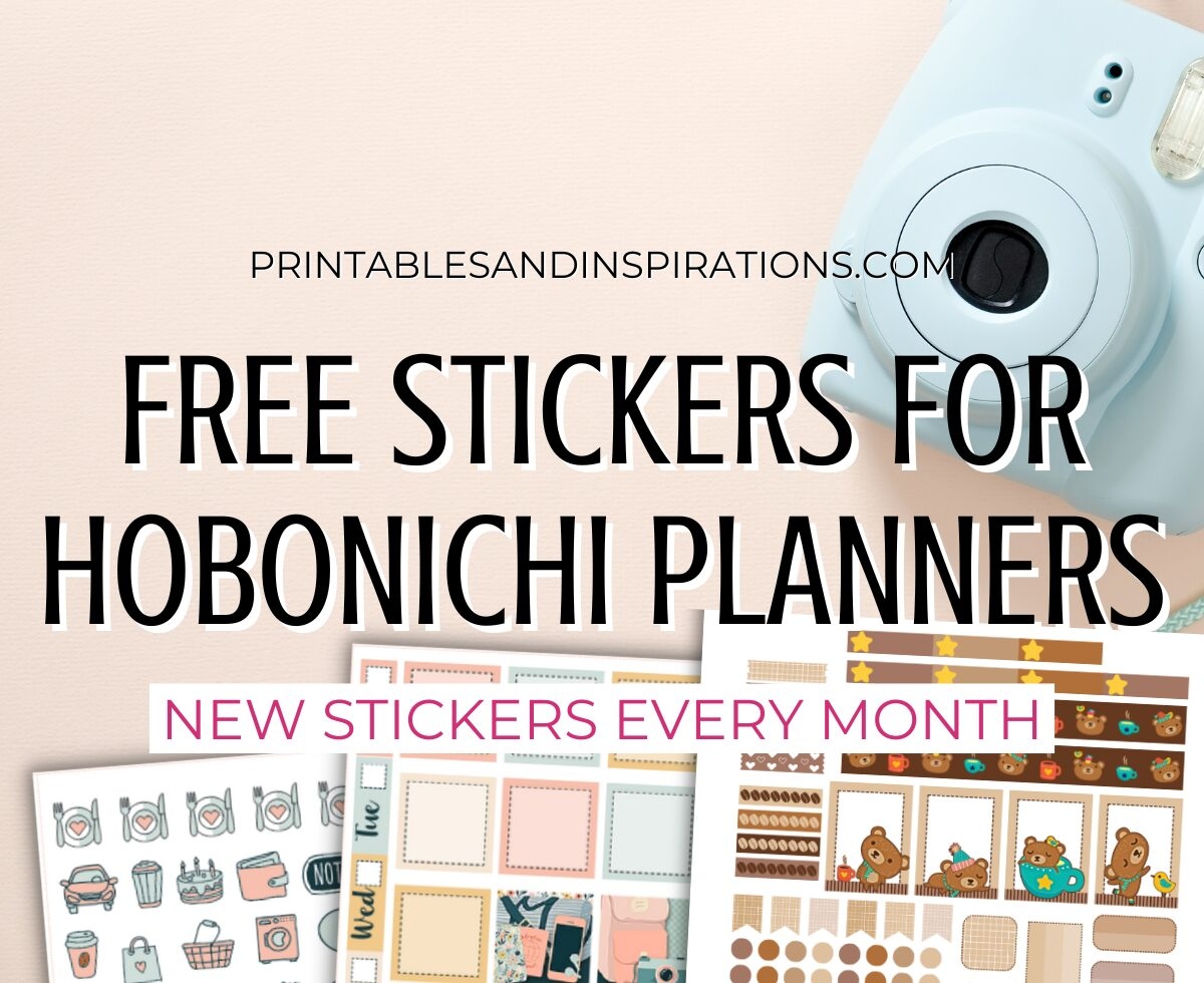 Free Printable Hobonichi Weeks Stickers Free Printable Hobonichi Weeks Stickers