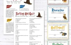 Free Printable Hogwarts Sorting Hat Ceremony
