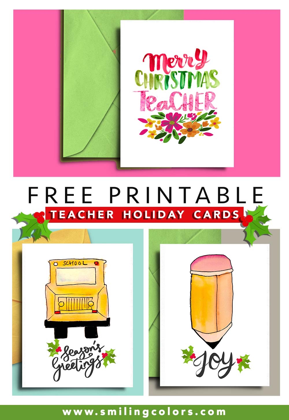 Free Printable Holiday Cards For Teachers Free Printable Holiday Cards For Teachers