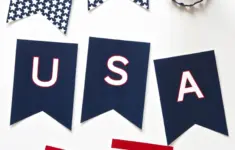 Free Printable July Fourth Banner