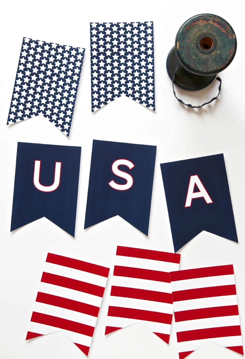 Free Printable July Fourth Banner Free Printable July Fourth Banner