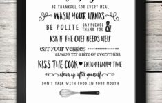 Free Printable Kitchen Signs