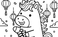 Free Printable Lunar New Year Coloring Pages 2026