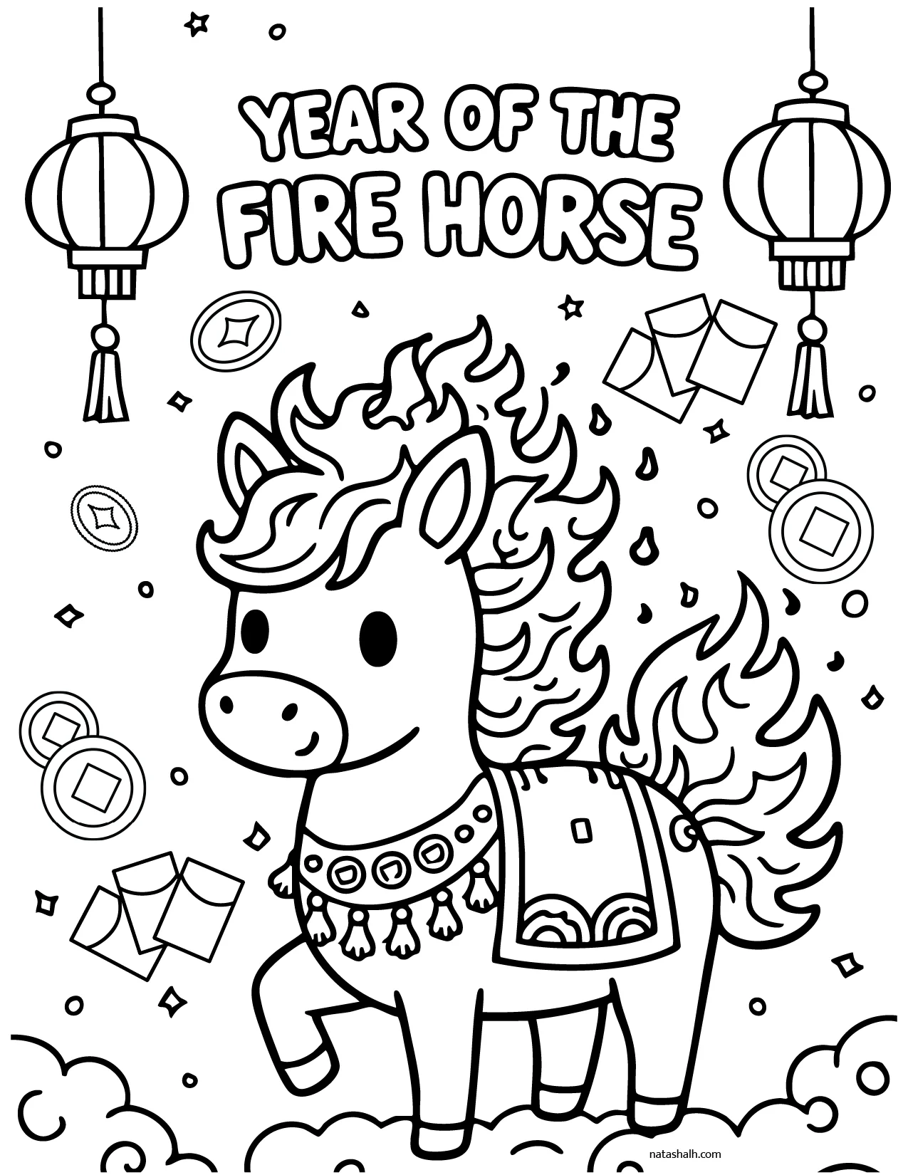 Free Printable Lunar New Year Coloring Pages 2026 Free Printable Lunar New Year Coloring Pages 2026