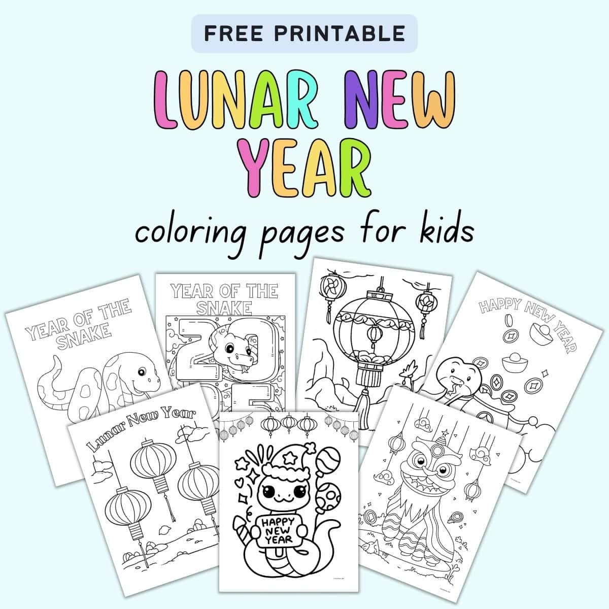 free lunar new year printables