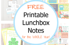 Free Printable Lunch Box Notes For The School Year