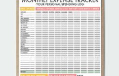 Free Printable Monthly Expense Tracker Pdf