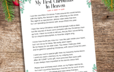 Free Printable My First Christmas In Heaven Poem