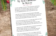 Free Printable My First Christmas In Heaven Poem