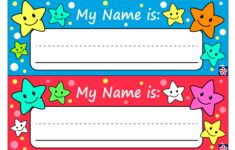 Free Printable Name Tags For Preschoolers