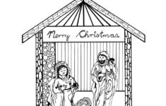 Free Printable Nativity Scene Coloring Pages