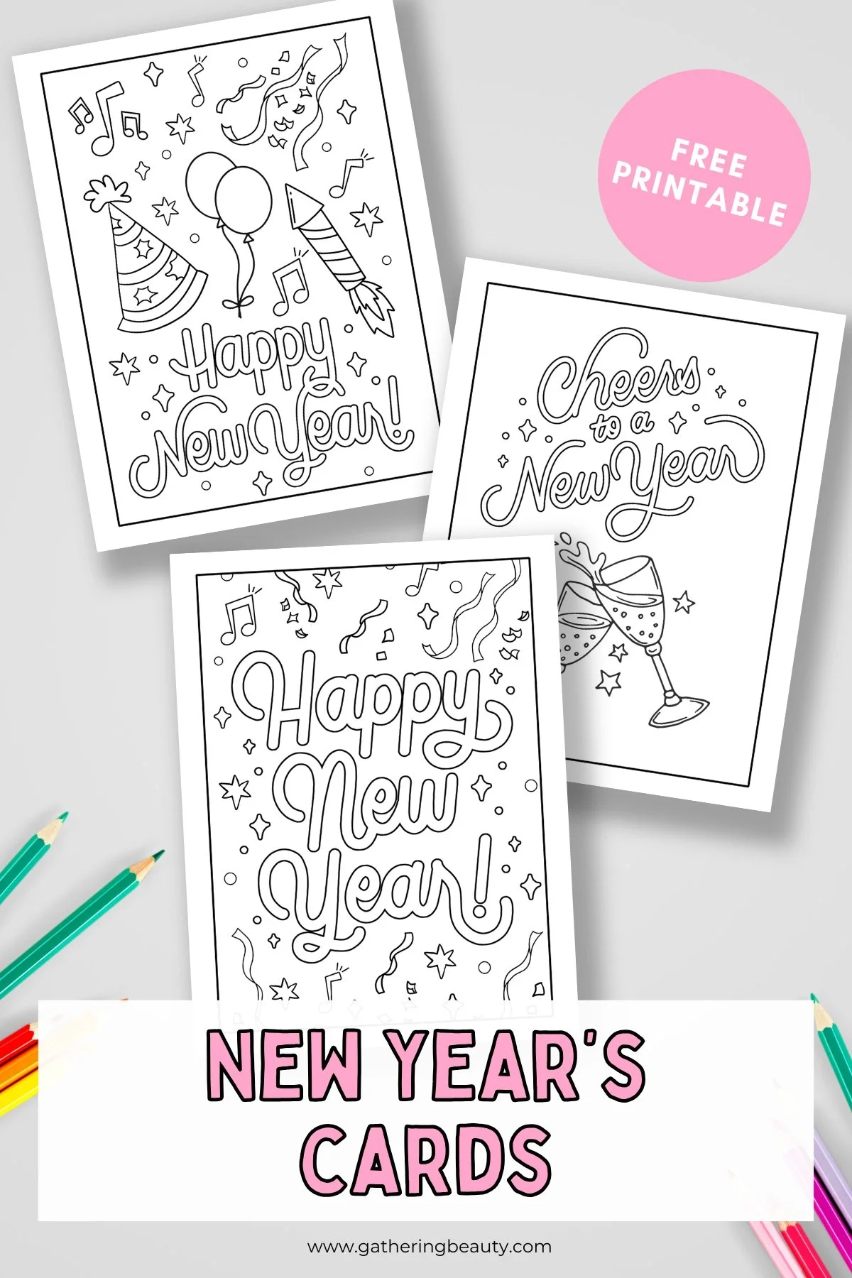 free printable happy new year cards free printable happy new year cards