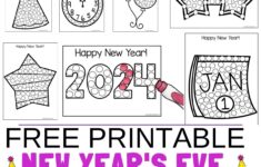 Free Printable New Years Eve Dot Printables For Toddlers Preschoolers