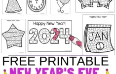 Free Printable New Years Eve Dot Printables For Toddlers Preschoolers