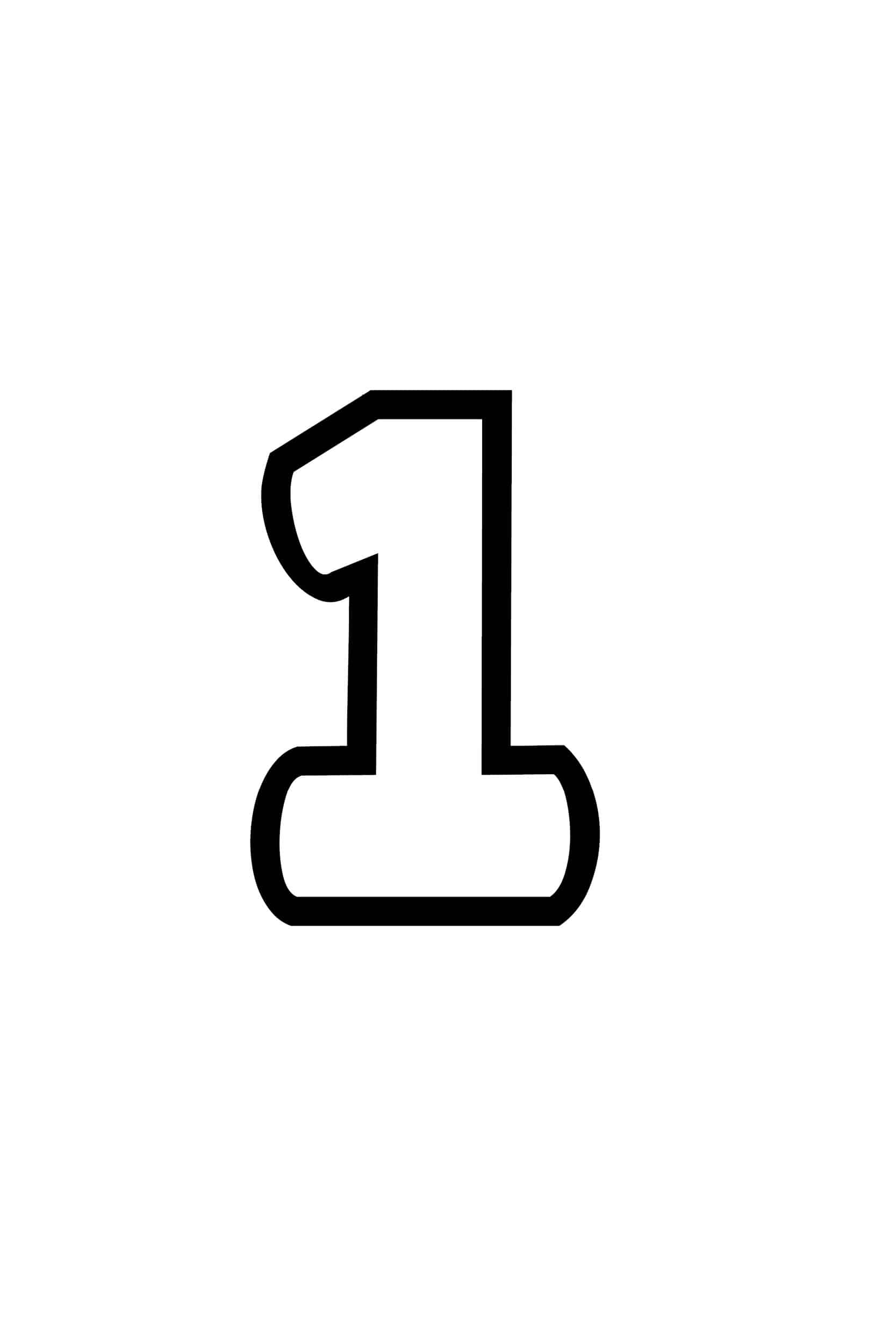 Free Printable Number Bubble Letters Bubble Number 1 Free Printable Number Bubble Letters Bubble Number 1