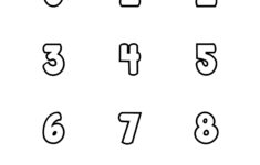 Free Printable Number Bubble Letters Bubble Numbers Set 0 10