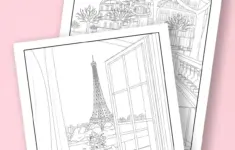 Free Printable Paris Colouring Pages