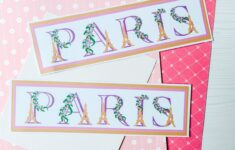Free Printable Png Floral Paris Alphabet And Numbers