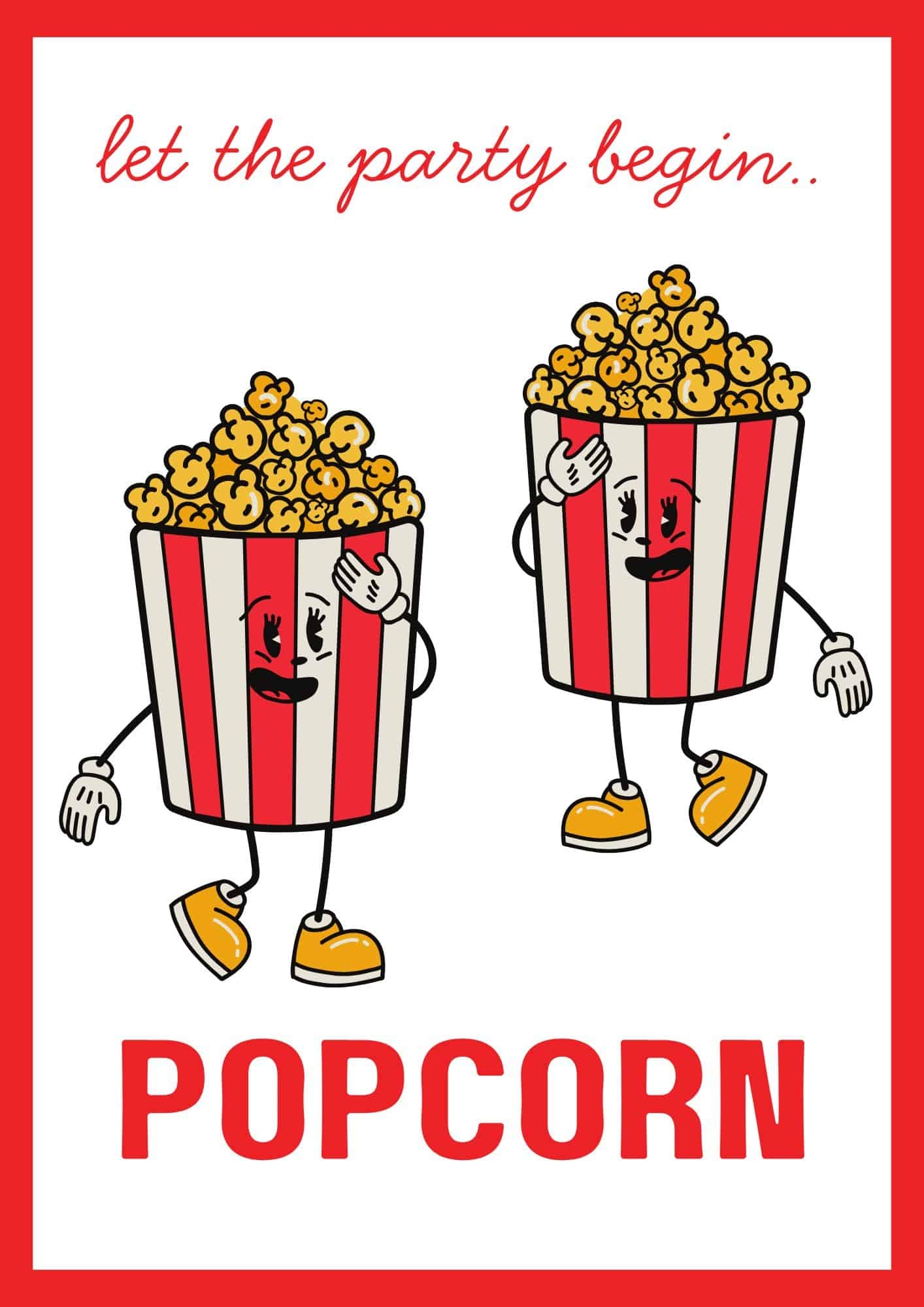 Free Printable Popcorn Sign 11 Designs Free Printable Popcorn Sign 11 Designs