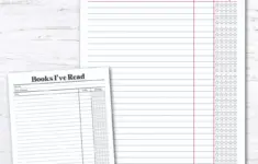 Free Printable Reading Tracker