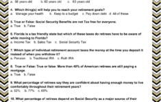 Free Printable Retirement Trivia Quiz With Answer Key