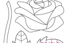 Free Printable Rose Craft Template 586875395198679394