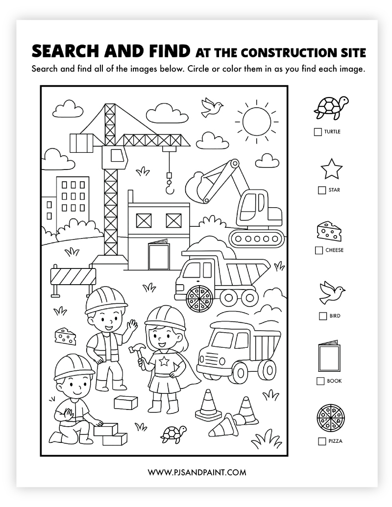 free seek and find printables