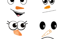 Free Printable Snowman Faces For Crafts