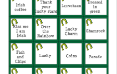 Free Printable St Patricks Day Pictionary Words