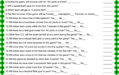 Free Printable Super Bowl Predictions Game Card