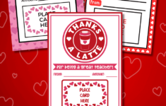 Free Printable Teacher Valentine Gift Card Holders