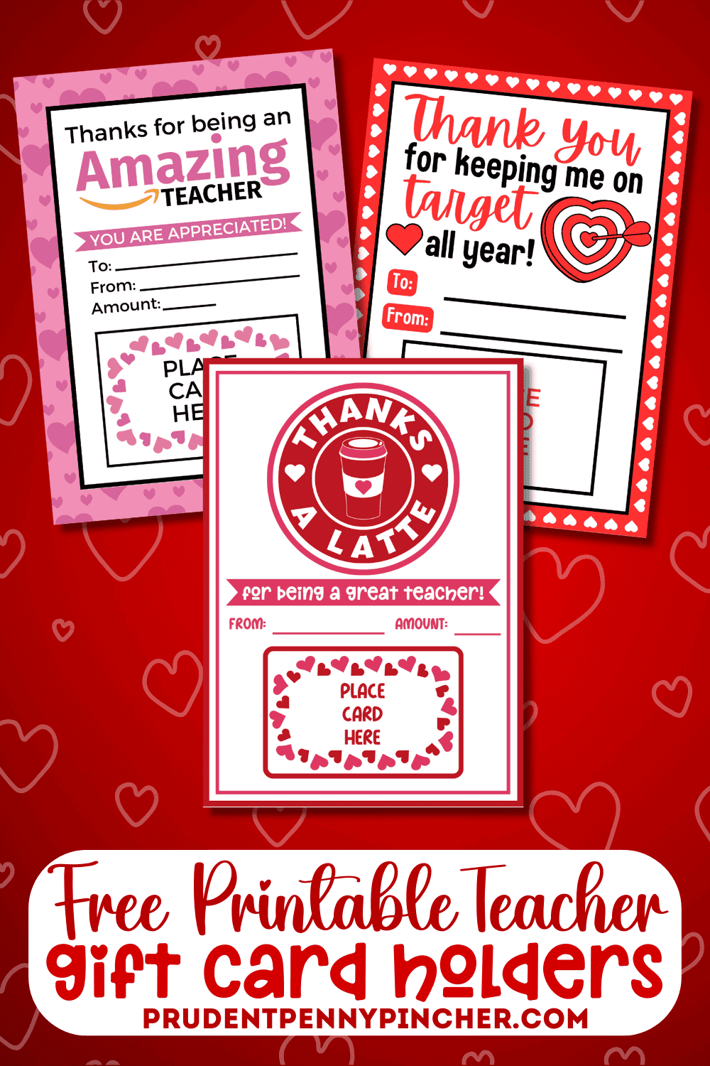 Free Printable Teacher Valentine Gift Card Holders Free Printable Teacher Valentine Gift Card Holders