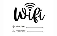 Free Printable Template Wifi Sign
