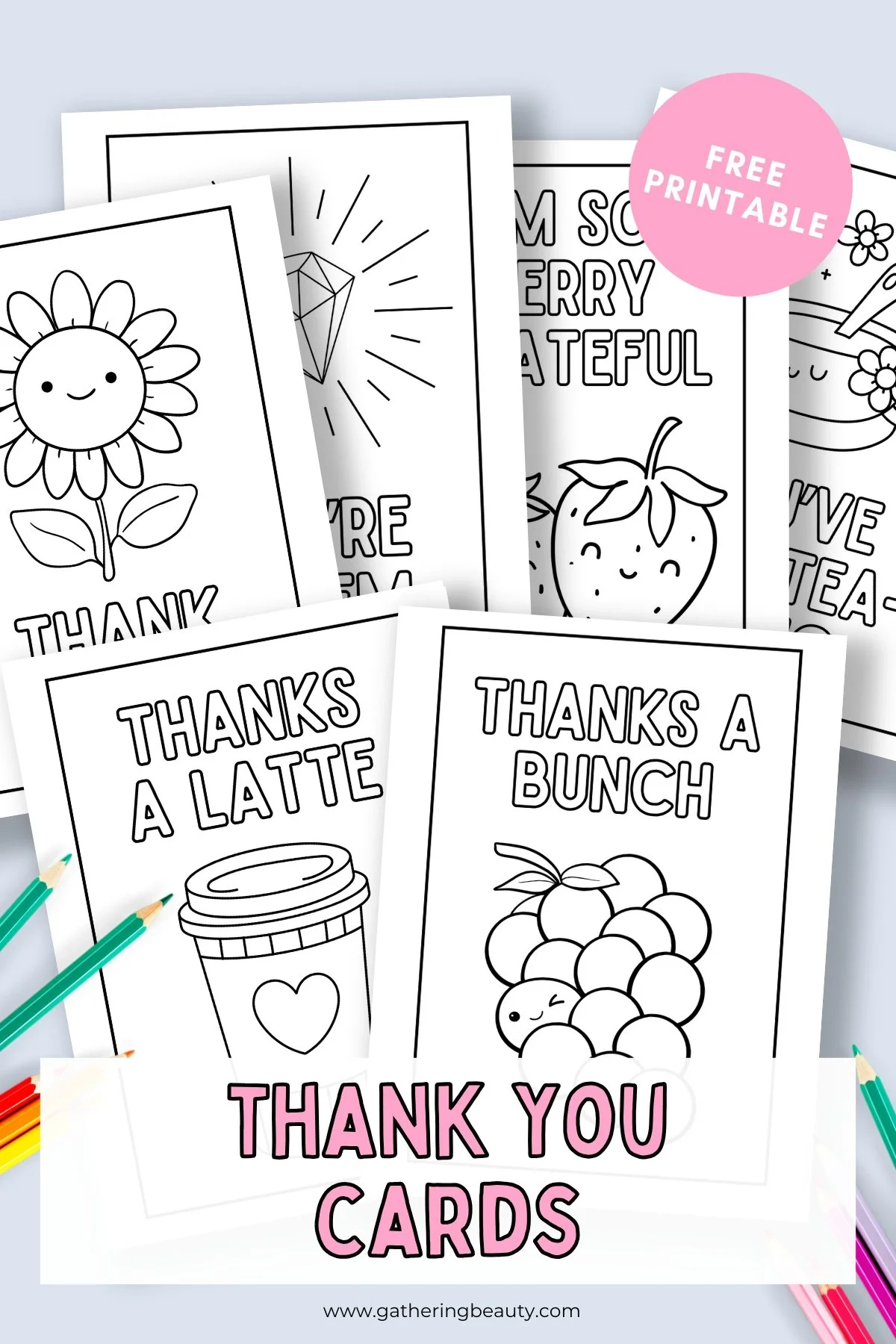 Free Printable Thank You Cards To Colour Free Printable Thank You Cards To Colour