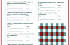 Free Printable Thanksgiving Family Feud Game