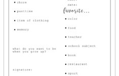 Free Printable Time Capsule Ideas