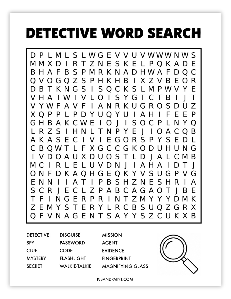 Free Printable Top Secret Detective Games Activities For Kids Free Printable Top Secret Detective Games Activities For Kids