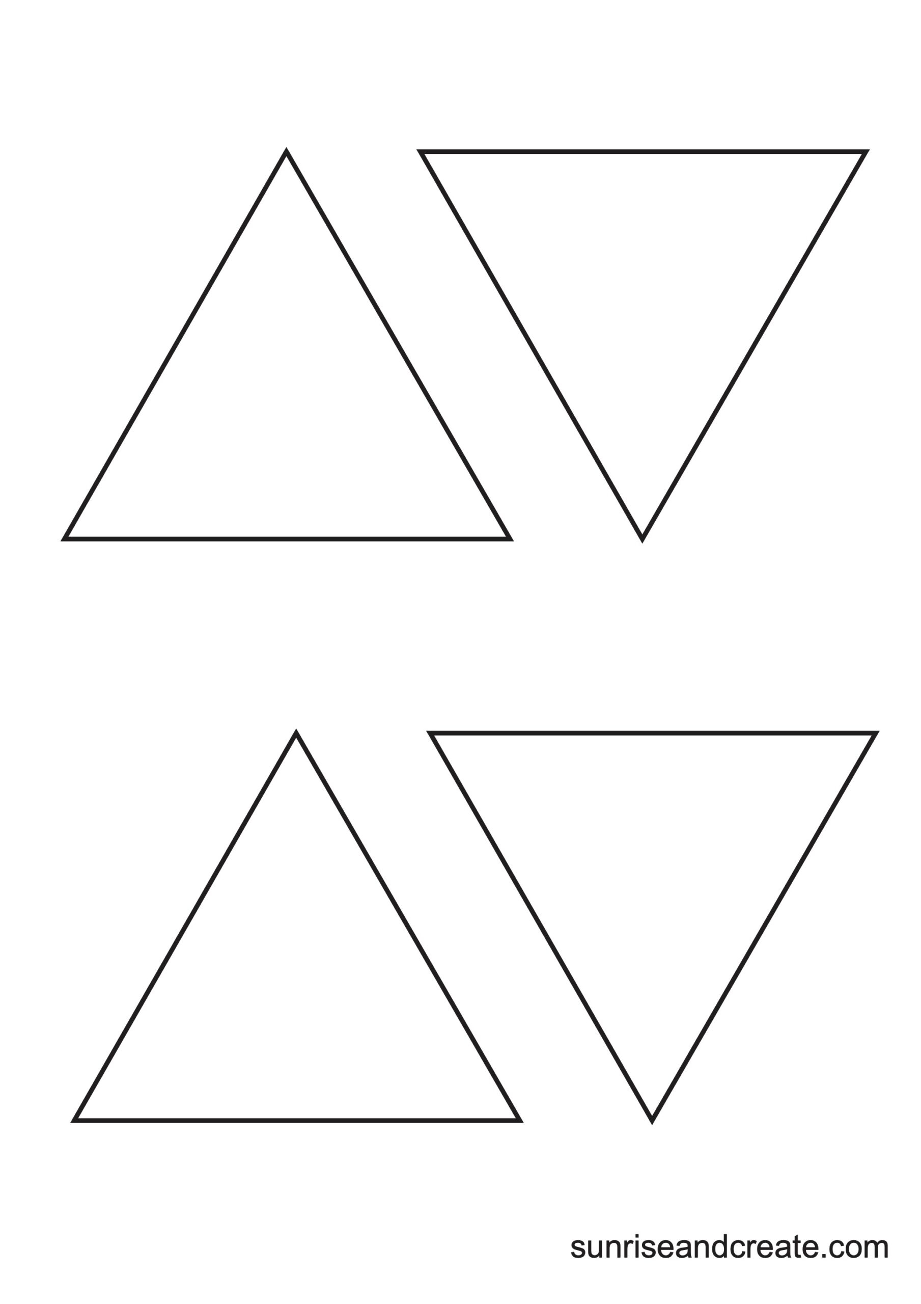 Free Printable Triangle Templates Free Printable Triangle Templates