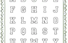 Free Printable Varsity Bubble Letters A Z
