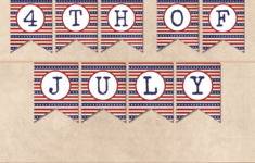 Free Printable Vintage 4th Of July Banner
