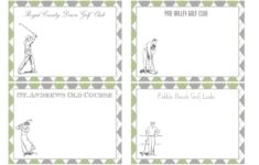 Free Printable Vintage Golf Cards