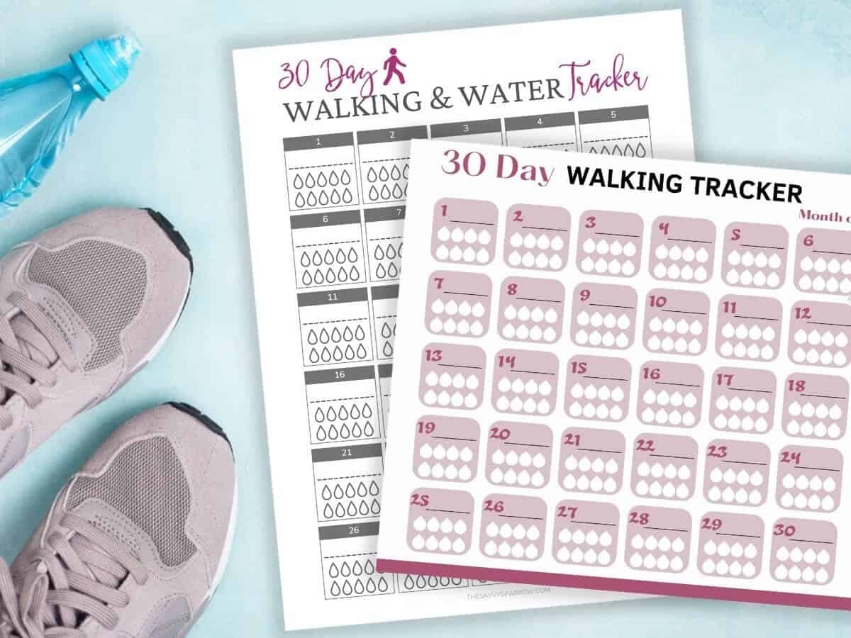 free printable walking tracker
