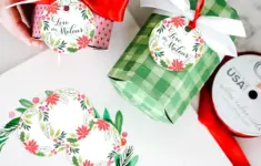 Free Printable Watercolor Christmas Gift Tags